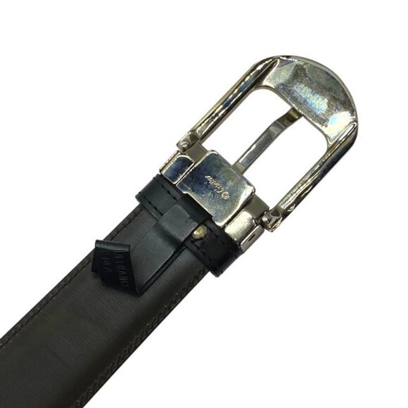 Cartier C Allonge Reversible Belt Leather Accessories Brown Black Silver